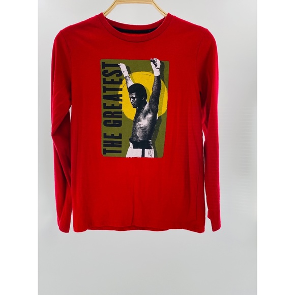 Ali Other - Ali Red Long Sleeve Big Boy Crew Neck Tee Shirt